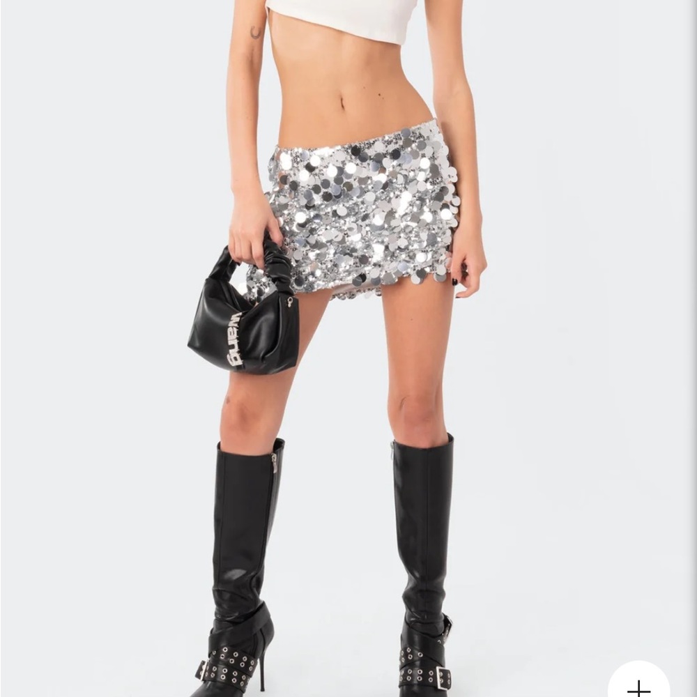 Sabrina Low-Rise Sequin Skirt Edikted